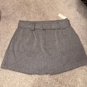 Gray Pinstripe Women's Skirt